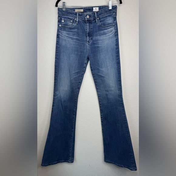 Ag Adriano Goldschmied High Rise Flare Jeans Size 29R - Picture 1 of 7
